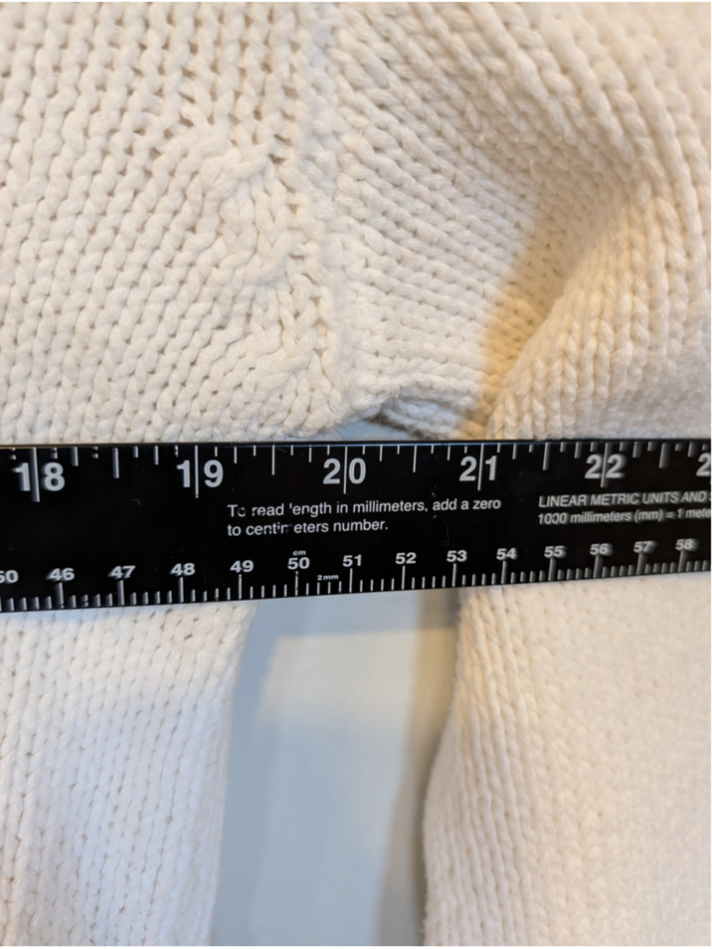 Little Lies Gone Fishing Cotton Knit Sweater White Green Blue Coastal Size S/M - Picture 5 of 6